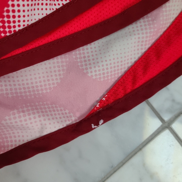 Nike Tempo Running Shorts Pink Polka Dots Small - Picture 3 of 4